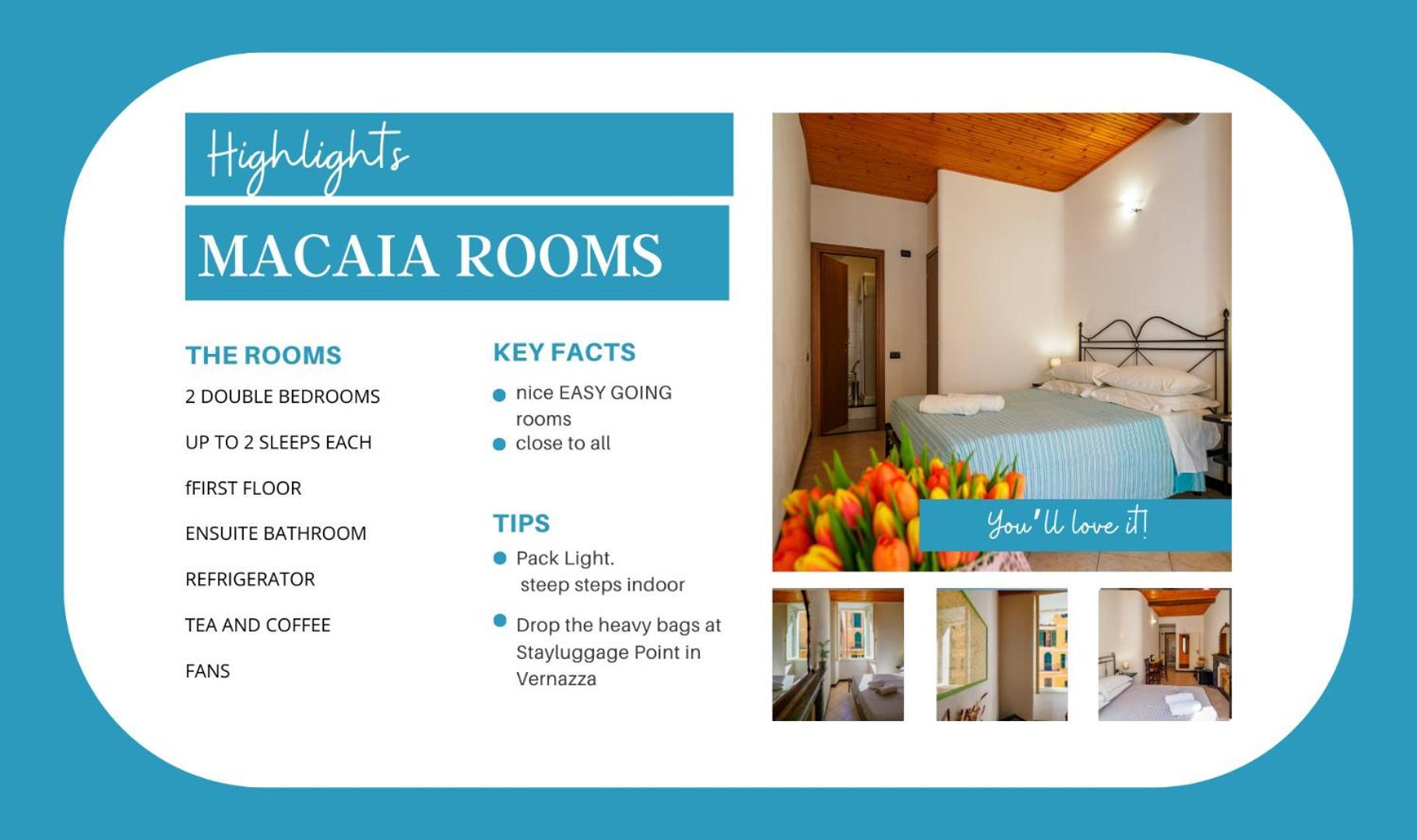 Macaia Room #1 With Ac Vernazza Kültér fotó